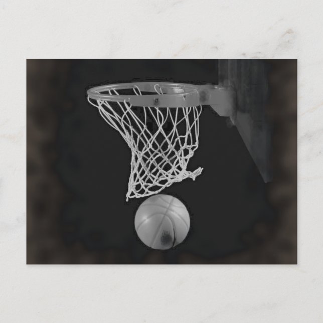 Carte Postale Sepia Basketball (Devant)