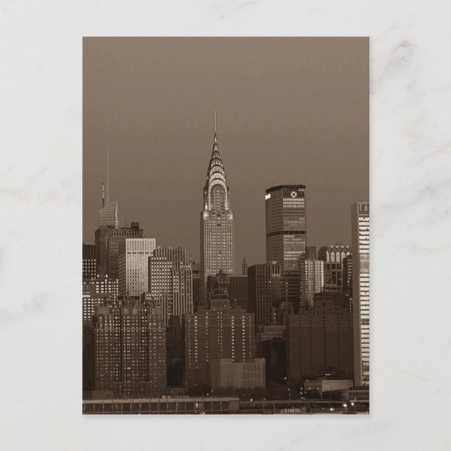 Carte Postale Sepia New York (Devant)