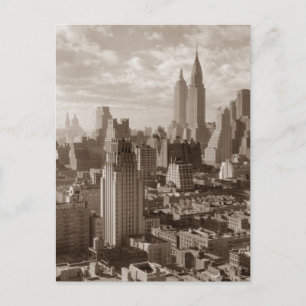 Carte Postale Sepia New York