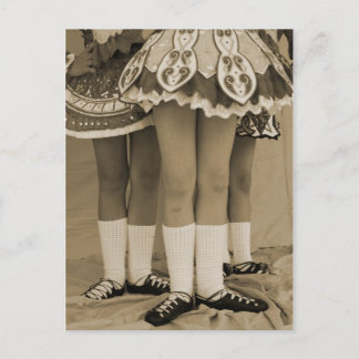 Carte postale Sepia Toned Irish Dance