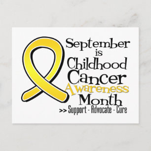 Carte Postale Septembre est le Mois de sensibilisation au cancer
