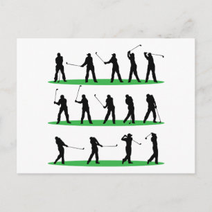 Carte Postale Séquence de conduite de golf