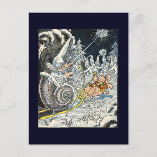 Carte Postale Séquence de l'escargot de traction de souris