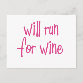 Carte Postale Sera couru pour le vin