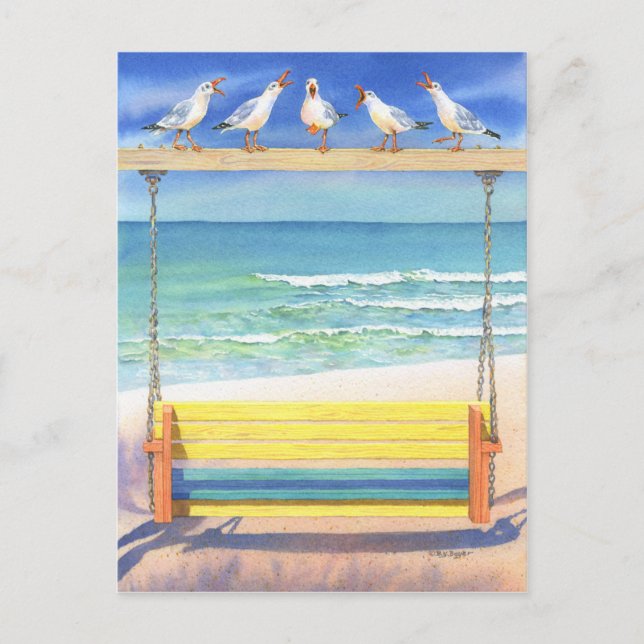 Carte Postale Sérénade de bord de la mer (Devant)