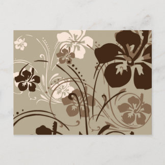 Carte postale Sérénade tropicale (marron)