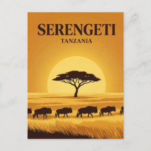Carte Postale Serengeti, Arusha, Mara