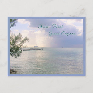 Carte Postale "Sérénité au quai de Rum Point, Grand Cayman"