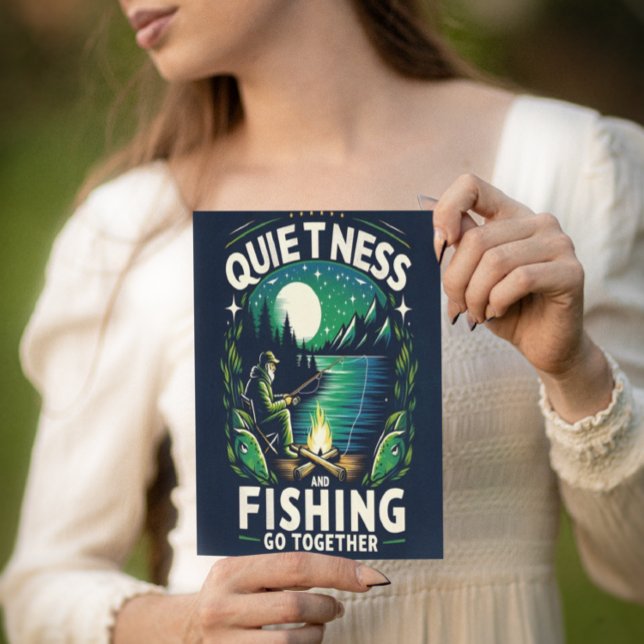 Carte Postale Sérénité de la pêche nocturne (Créateur téléchargé)