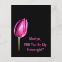 Serez-Vous Mon Mariage Flowgirl Pink Tulips