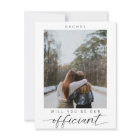 Serez-vous mon officiant Minimal Photo Moderne