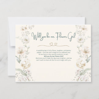 Carte Postale Serez-vous notre Flower Girl - Proposition