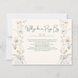 Carte Postale Serez-vous notre page boy - proposition