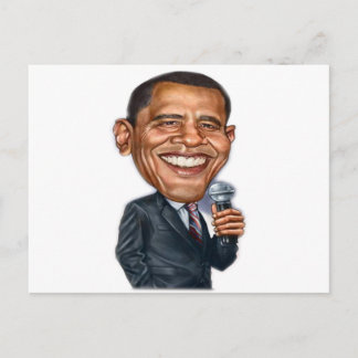 Carte Postale série de caricatures de Barack Obama