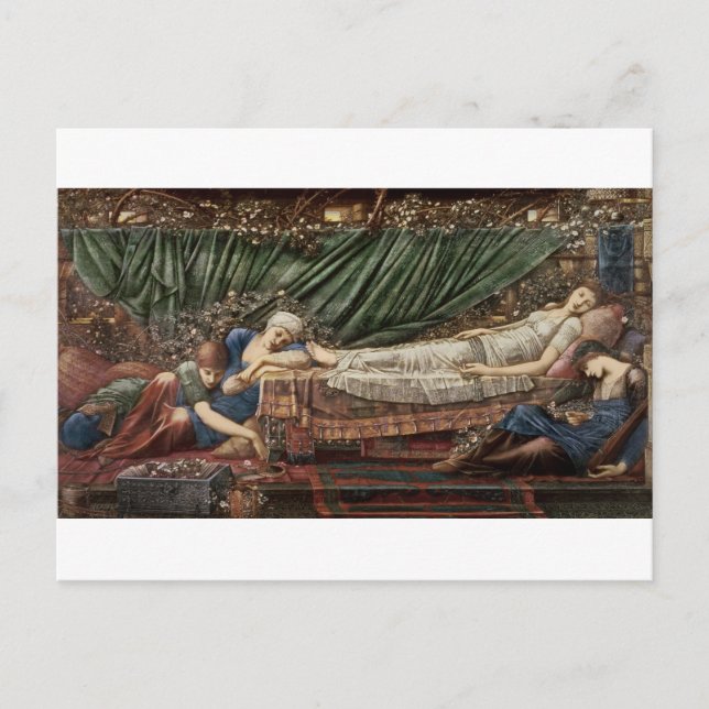 Carte Postale Série "Le Rose", 4 : La beauté du sommeil, 1 (Devant)