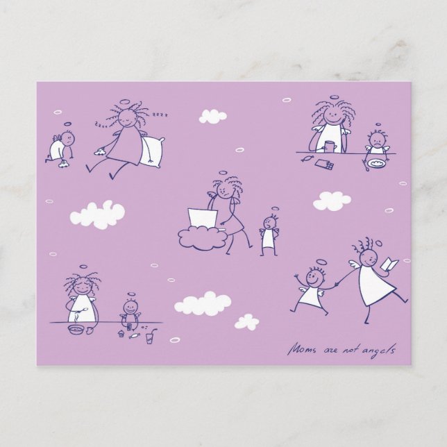 Carte postale série "Les mères ne sont pas des ang (Devant)