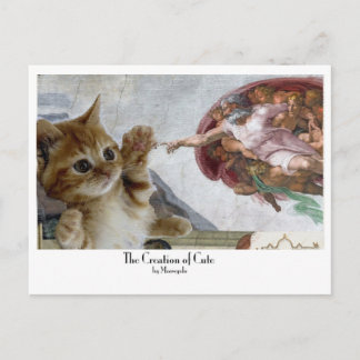 Carte Postale Série Moooosterpiece : "La création de mignons"