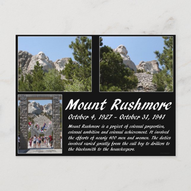 Carte Postale Série Mount Rushmore #1 (Devant)