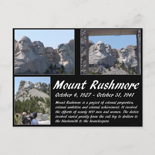 Carte Postale Série Mount Rushmore #2 (Devant)