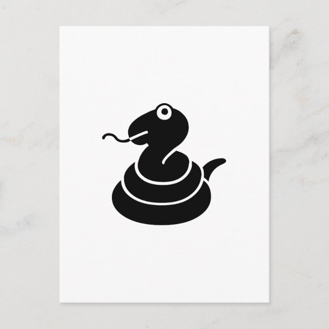 Carte Postale serpent (Devant)