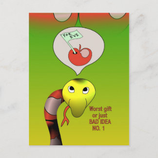 Carte Postale Serpent a une mauvaise idée