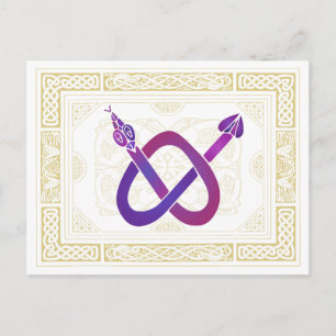 Carte Postale Serpent celtique