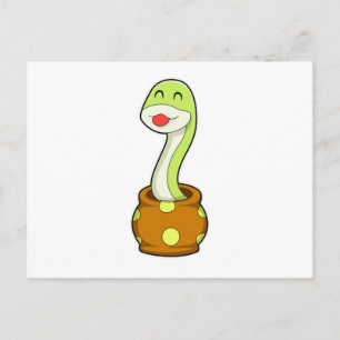 Carte Postale Serpent dans Jar