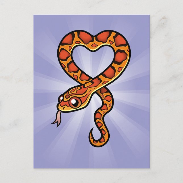 Carte Postale Serpent de dessin (Devant)