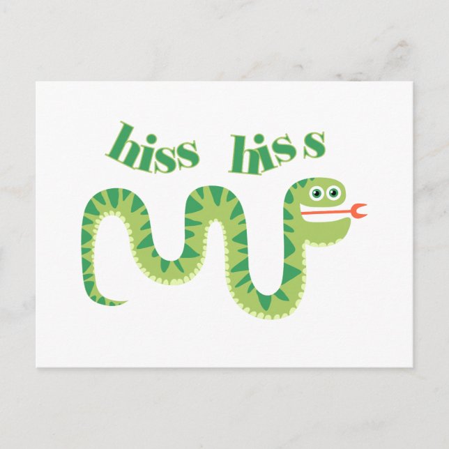 Carte Postale Serpent de sifflement de sifflement (Devant)