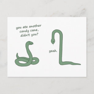 Carte Postale Serpent de sucre de canne
