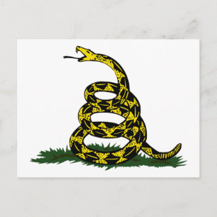 Carte Postale Serpent du drapeau de Gadsden