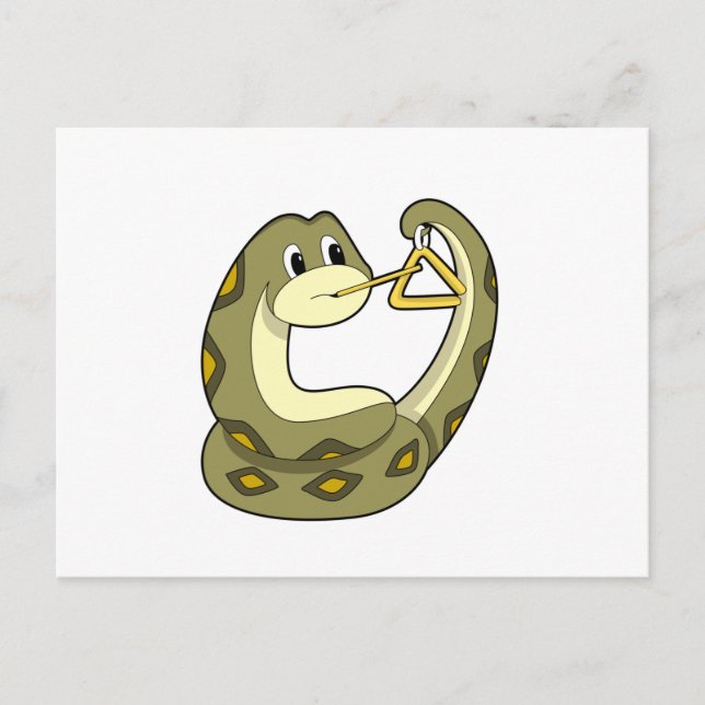 Carte Postale Serpent en musique avec Triangle.PNG (Devant)