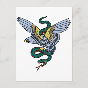 Carte Postale Serpent et aigle