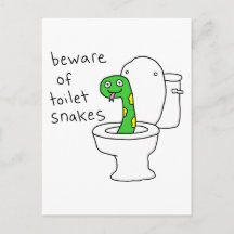 Serpents de toilettes humour de salle de bain drôl