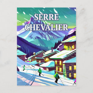 Carte Postale Serre Chevalier : Élégance Montagnarde