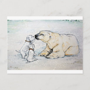 Carte Postale Serties d'ours polaires