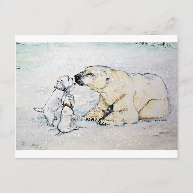 Carte Postale Serties d'ours polaires (Devant)