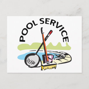 Carte Postale Service de pool