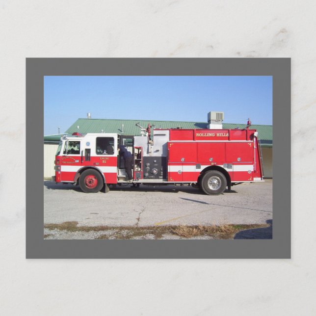 Carte Postale Service d'incendie de Rolling Hills - Catoosa, OK (Devant)