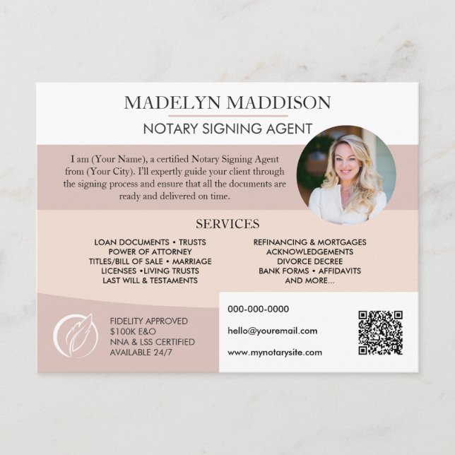 Carte Postale Service Notaire Professionnel Marketing (Devant)