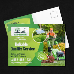 Carte Postale Services modernes de jardinage