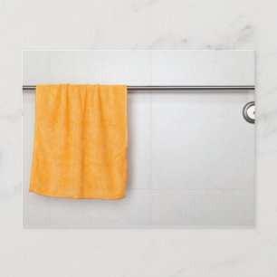 Carte Postale Serviette en microfibre orange