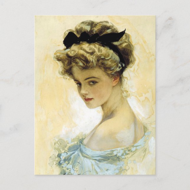 Carte Postale Ses yeux étaient faits pour le culte (Devant)