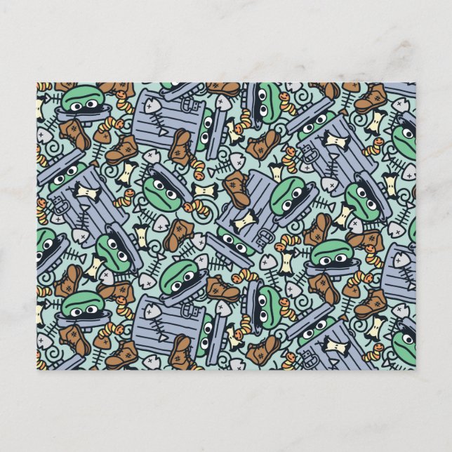 Carte Postale Sesame Sesame | Modèle d'Oscar le Grouch (Devant)