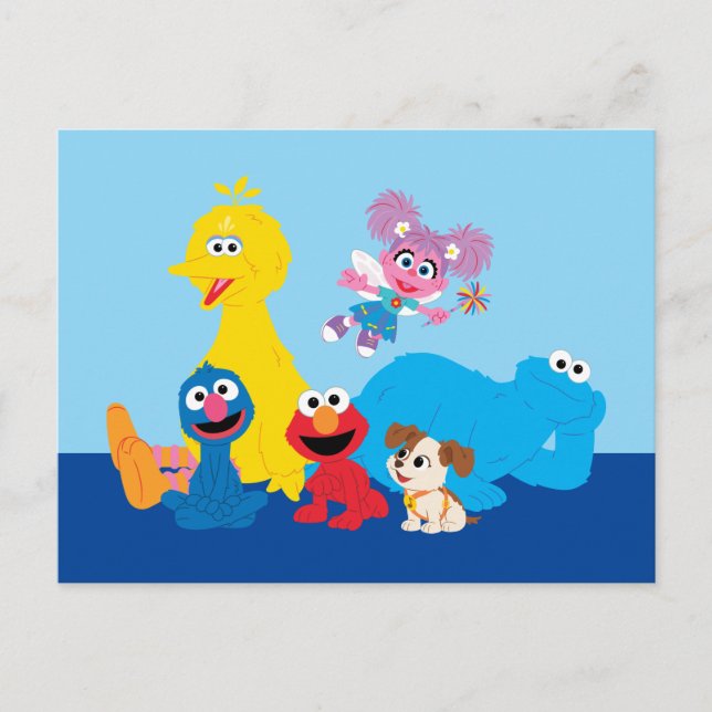 Carte Postale Sesame Street | Amis colorés de Sesame Street (Devant)