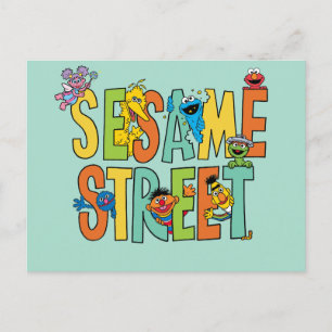 Carte Postale Sesame Street   Copains du type Sesame Street