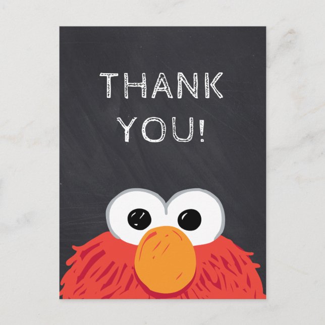 Carte Postale Sesame Street Elmo Chalkboard Anniversaire (Devant)
