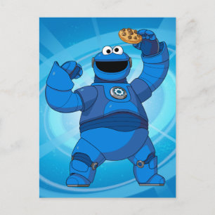 Carte Postale Sesame Street   Mecha Builders Cookie Monster