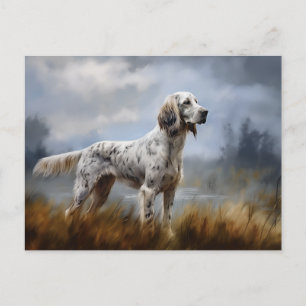 Carte Postale Setter anglais