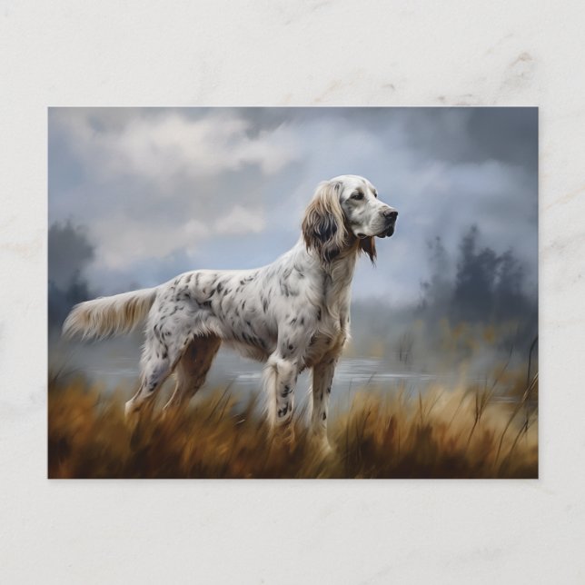 Carte Postale Setter anglais (Devant)